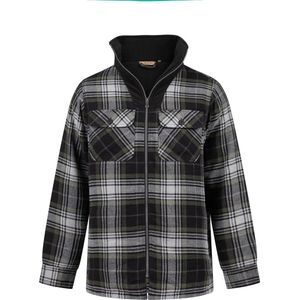 Peter Gevoerd Flanel Vest Olive Check Heren