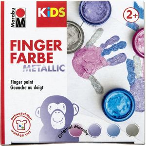 Marabu Kids Vingerverf Metallic - 4 kleuren x 100 ml