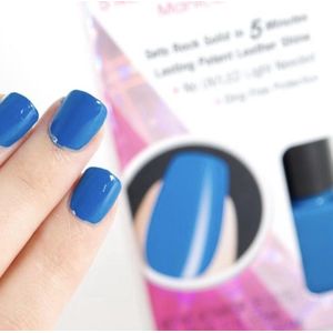 Nutra Nail Gel Perfect 5 Minute Gel Color Manicure Two-Ttep metallic Blauw