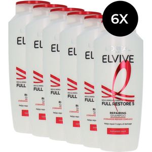L'Oréal Elvive Full Restore 5 Repairing Shampoo - 6 x 400 ml