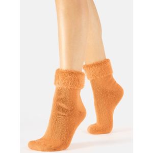 Cette Wintersokken voor dames, Angora Touch, warme sokken, knusse sokken -Noisette - huissokken -kerst cadeau voor vrouwen- fluffy sokken