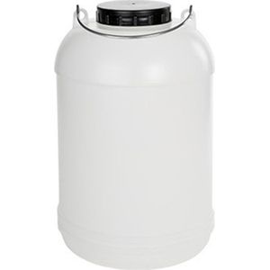 CM Jerrycan container voor vloeistof/voedsel/wecken - 10 liter - Kunststof - met draaidop - 22 x 35 cm - camping - opslag - rond