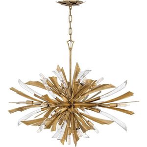 Hinkley/ Fredrick Ramond LED Pendelarmatuur Vida | 13X E14 Max 40W | Dimbaar | Burnished Gold