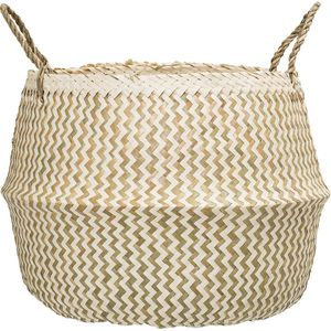 Bloomingville - Mand Zeegras 42xH34 cm Naturel Wit