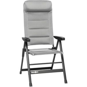 Brunner Klapstoel Skye 3D - Grijs - Verstelbare rugleuning (6 posities) - Aluminium Frame - Lichtgewicht 4,3 kg - 120 kg Draagkracht