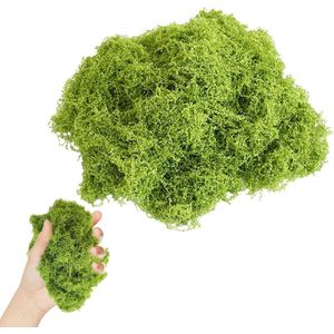 100 g Mosdecoratie - Kunstmos om te knutselen en decoreren - Doe-het-zelf set met tuinkunst en wanddecoratie - Bloemendecoratie