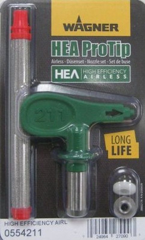 WAGNER - ProTip HEA - Spuittip - Groen - Voor Grondverven en Lakken - < 55% Minder Spuitnevel