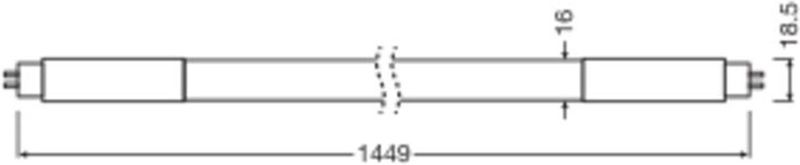 Ledvance - SubstiTUBE - LED-buis - 145 cm - G5 - 18 W - 2800 lm - Daglichtwit - 6500 K