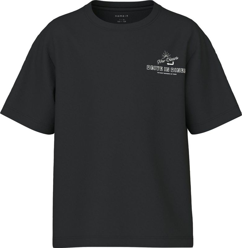 Name It T-Shirt - NkmKoscar - Zwart - Name It - 6 jaar (116) - T-Shirts