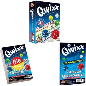 Spellenbundel - 3 stuks - Dobbelspel - Qwixx & Qwixx Big Points & Qwixx Connected