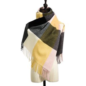 Sjaal - Scarf - 180 x 70cm - Geel&Zwart