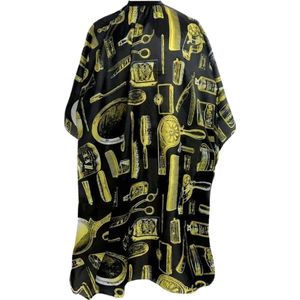 Bovista Baardschort - Beard Bib - Scheerschort - Baard Cape - Kappersmantel - Kapmantel - Goud