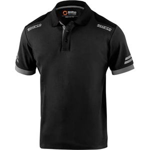 Sparco TECH Polo Zwart/Grijs Polo maat L