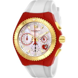 TechnoMarine Cruise TM-117003 Dames Horloge - Waterdicht - Analoog - Quartz Uurwerk - Roestvrij Staal met witte Wijzerplaat - 40mm