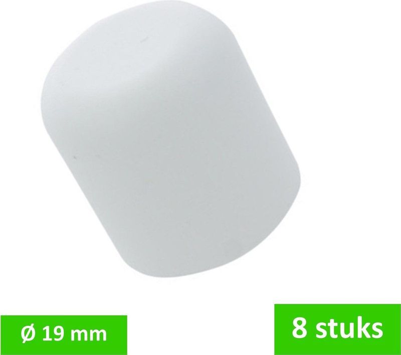 Deltafix - Peerdop - 19mm - Wit - 8 Stuks