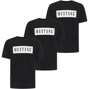 MUSTANG Shirt  zwart / wit