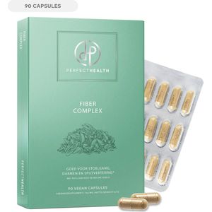 Perfect Health - Probiotica Vezel Supplement - Psylliumvezels Capsules 1500mg - 90 Stuks - Fiber Probiotica voor Darm, Stoelgang en Spijsvertering - Hoge Dosering