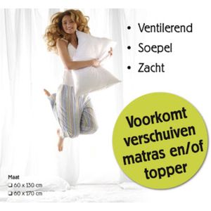 Ant-slip matje boxspring - antislip matrasonderlegger - voorkomt verschuiven topper en matras - 170 x 60 cm