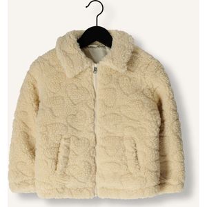 DAILY7 Teddy Jacket Jassen Meisjes - Winterjas - Ecru - Maat 86