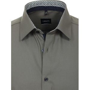 Groen Overhemd Heren Strijkvrij Modern Fit Venti - XXL