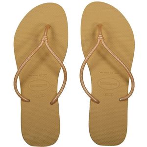 Havaianas Tubular Slippers Goud EU 41-42 Vrouw