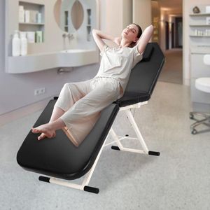 Massagetafel – Behandelbank – Massagebed – Therapie tafel – Inklapbaar – Verstelbaar – 3 zones – PVC bekleding – Draagvermogen 250 kg