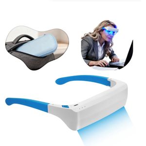 Daglichtbril met beschermhoes - Daglichtlamp - 3 standen - Blauwe wit licht