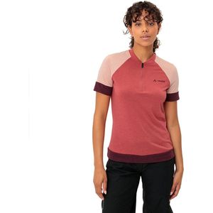 Vaude - Altissimo Q-Zip Shirt - Fietsshirt - Rood - 88% Polyester, 12% Wol