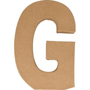 Artemio letter G papier-maché 15 cm
