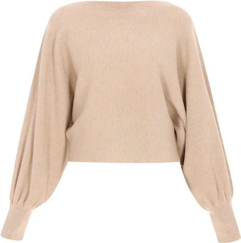 DreiMaster - Maritim - Trui - Beige - Vleermuismouwen