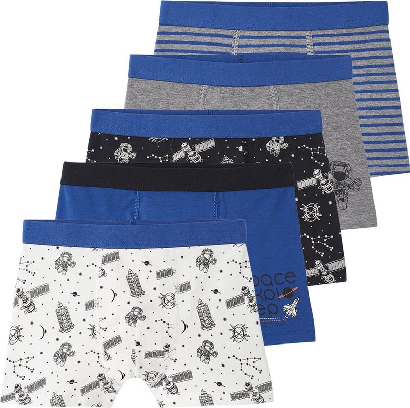 Boxershorts - Ruimte Thema - Set van 5 - Zacht Tricot - 96% Katoen