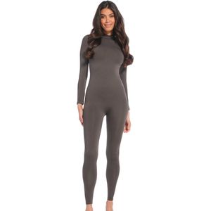MAGIC Bodyfashion Bodycon Jumpsuit Dames Jumpsuit - Chocolate - Maat XXL