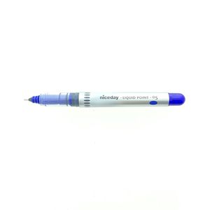Niceday Naaldpunt Pennen - vloeibare punt Blauw 0.5mm - 12 stuks