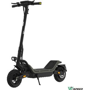 Wispeed - SuvPilot 480 - Elektrische step - Off Road Model - Krachtige 900WMotor - Snelheid tot 25km/h - Bereik tot 60km - Kaki