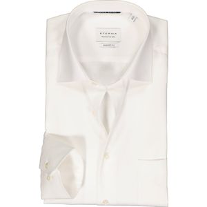 ETERNA comfort fit overhemd - twill - ecru - Strijkvrij - Boordmaat: 42