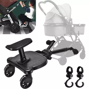 Buggy Board Kiddy mit Sitz Trittbrett 360° Rollbrett Zweirad für