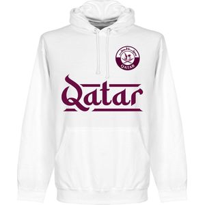 Qatar Team Hoodie - Wit - Kinderen - 140