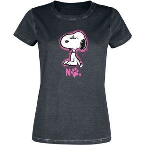 Peanuts Snoopy - No Dames T-shirt - zwart - XL