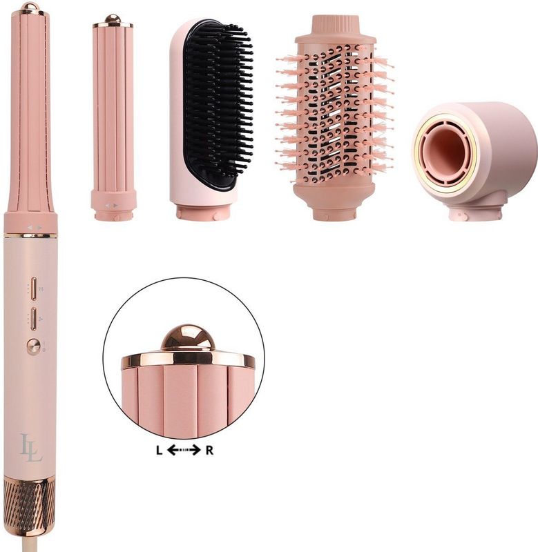 Largolash - Pro Airstyler - Fohnborstel - Roze - 6 in 1