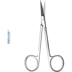 Medluxy - Irisschaar Rechte Scherpe Punt - EHBO Verpleegkunde Verbandschaar 11.5 cm - Nagelriemschaar Wenkbrauwschaar