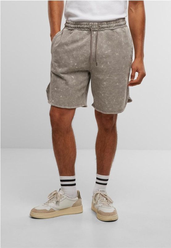 Urban Classics - Washed Piped Shorts - Korte Broeken - Zwart