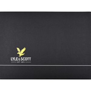 Lyle & Scott Lambswool blend checked scarf and beanie gift set - argyle teal