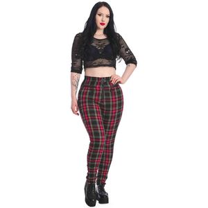 Banned - Rumor Has It Skinny fit broek - S - Rood