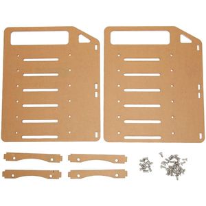 3,5 inch DIY harde schijfbeugel, meerlaagse, nauwkeurige montagegaten van acryl voor harde schijven, transparante DIY HDD-kooiladehouder voor 3,5 inch harde schijven en 8 cm ventilatoren (6 lagen)