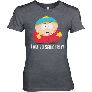 South Park Eric Cartman I Am So Seriously Girly Tee Damen T-Shirt Dark-Heather-S