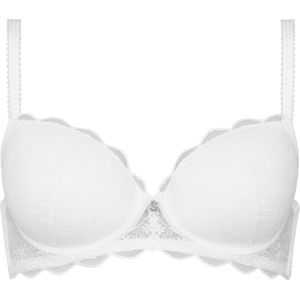 Naturana padded lace beugel BH maat 70B wit
