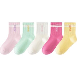 Antislipsokken voor kinderen - 5 paar ABS antislipsokken voor peuterjongens - Antislipsokken voor kinderen, maat M, geschikt voor jongens en meisjes van 3-5 jaar - Stijl A