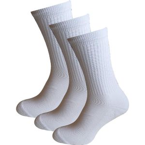 WeirdoSox - Sportsokken - Padelsokken - Tennissokken - Wit - 3 paar - maat 39/42