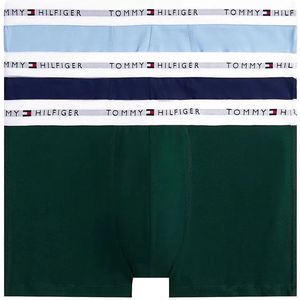 Tommy Hilfiger - Underwear Trunk 3P - Boxershorts - Orn Grn/Prp Nvy/Vess Blu - Nauwsluitend