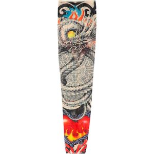 Boland - Tatoeage mouw Dragon - Volwassenen - Unisex - Biker - Punk en Aso